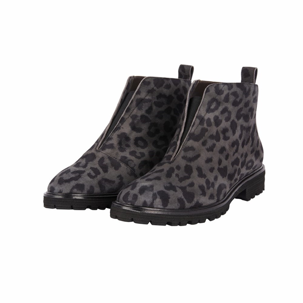 Leopard Femme Chaussures Plates Brunate Ankle Boot | AJW-02848001