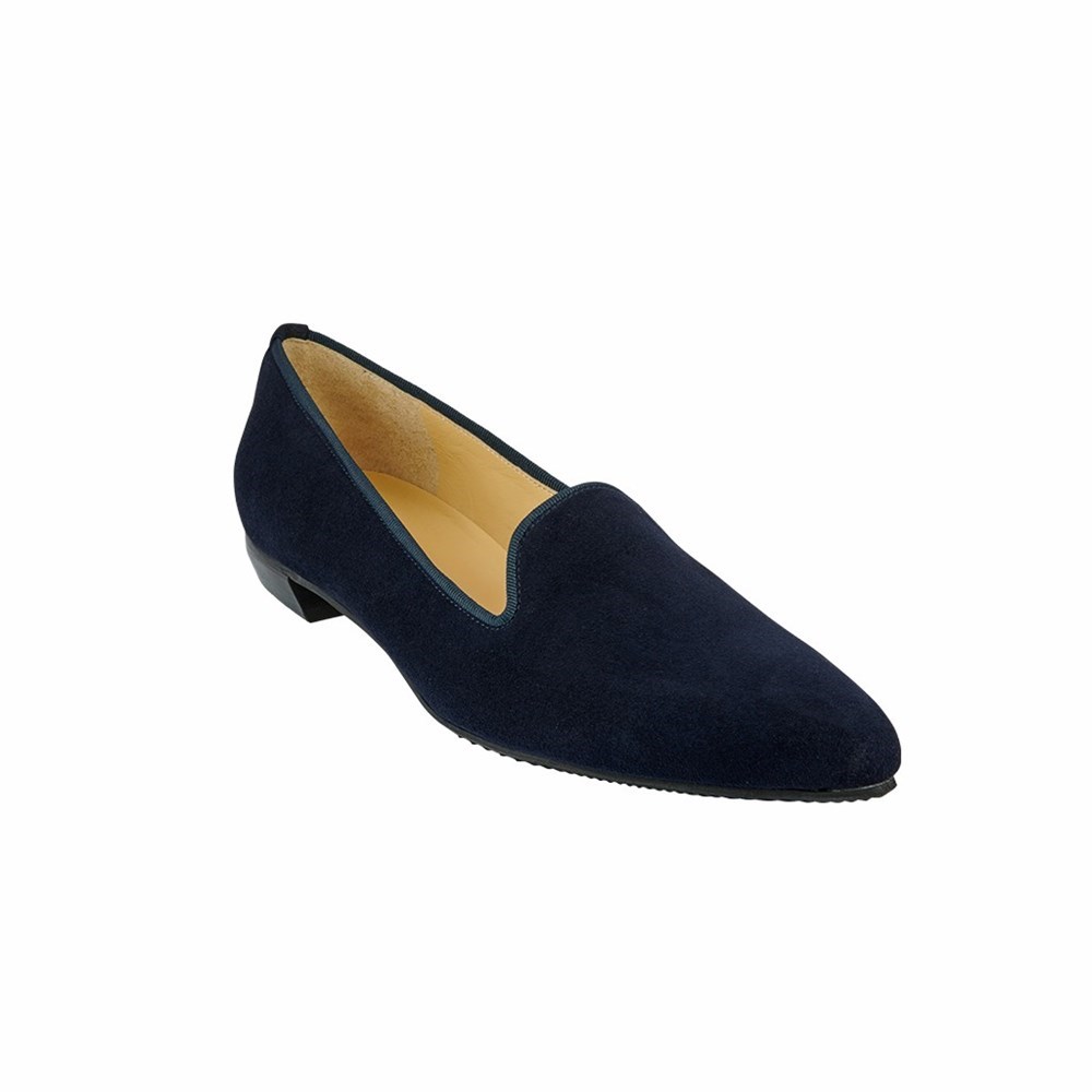 Bleu Femme Chaussures Plates Brunate Pointy Chaussons Style Plates | FHN-49467009