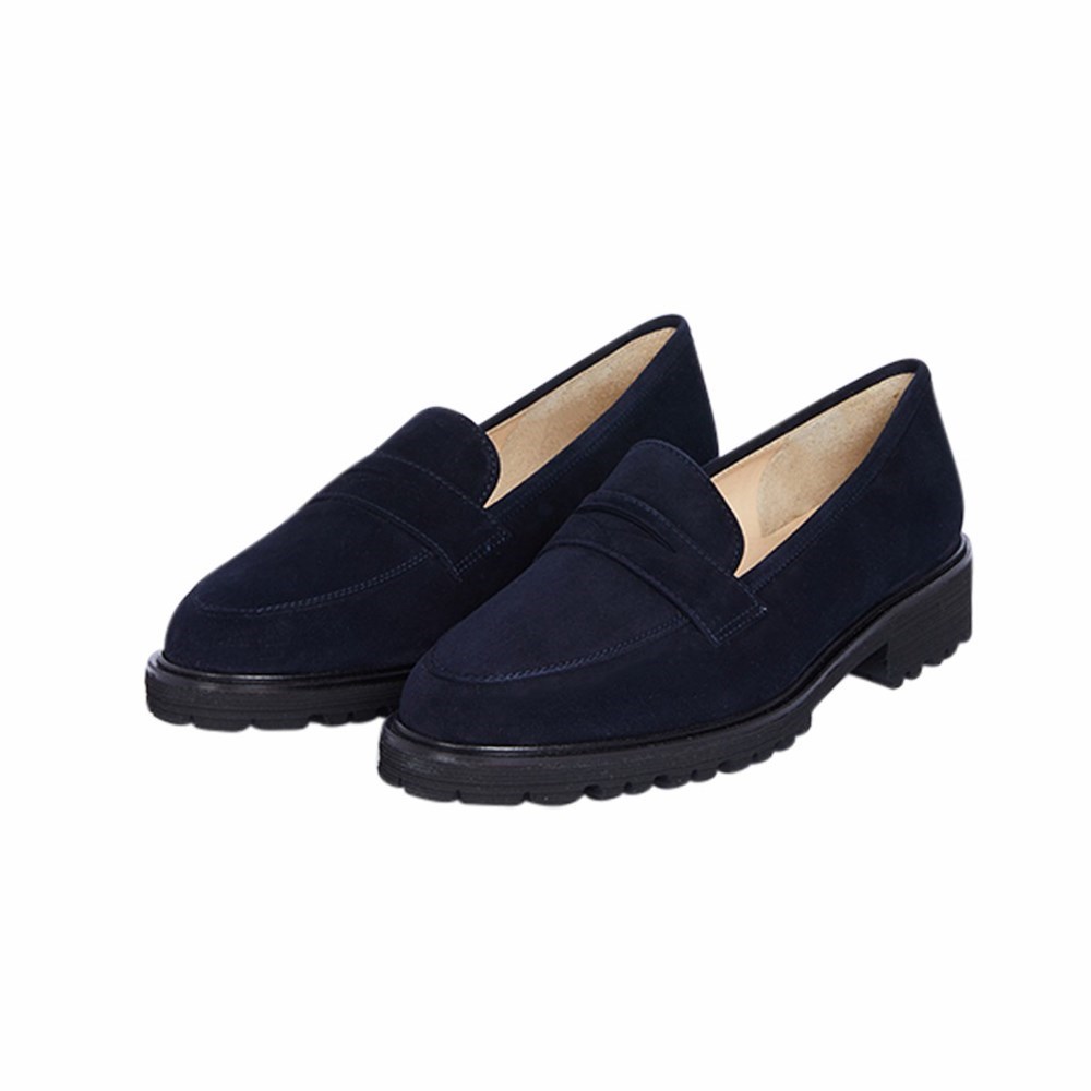 Bleu Femme Chaussures Plates Brunate Sport Extra Light Loafer | LZU-87879278