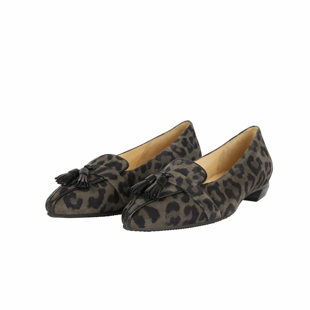 Leopard Femme Chaussures Plates Brunate Chaussons | UTB-64232889