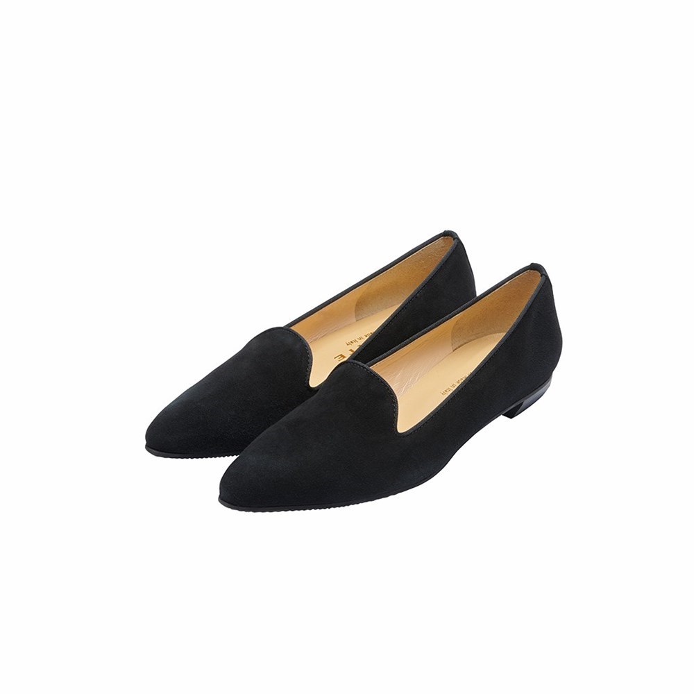 Noir Femme Chaussures Plates Brunate Pointy Chaussons Style Plates | APC-55876899