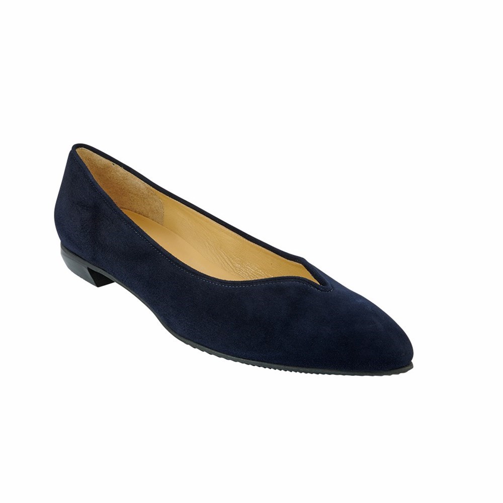 Bleu Femme Chaussures Plates Brunate Timeless Plates Shoes | VHC-55816252