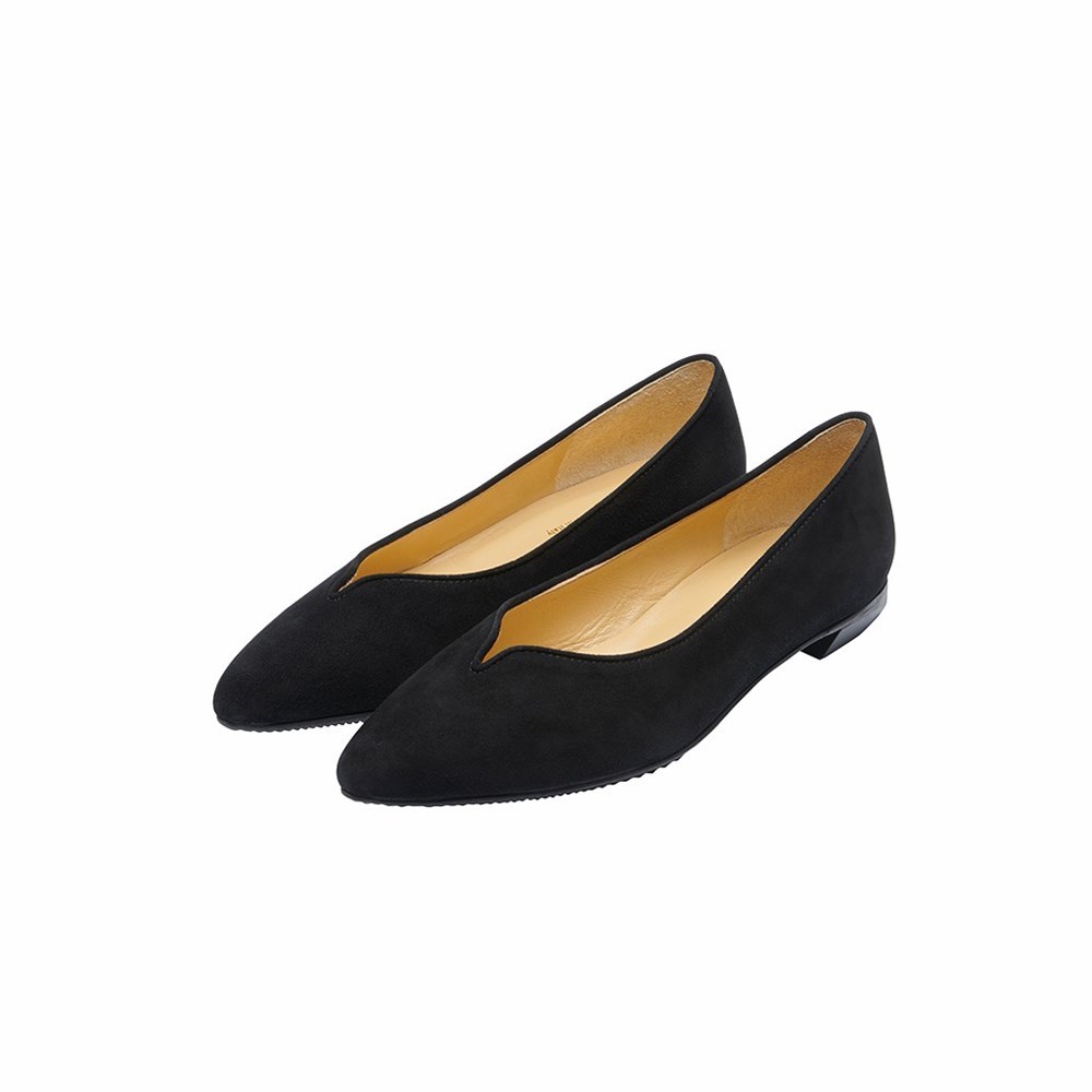 Noir Femme Chaussures Plates Brunate Timeless Plates Shoes | NYQ-37663770