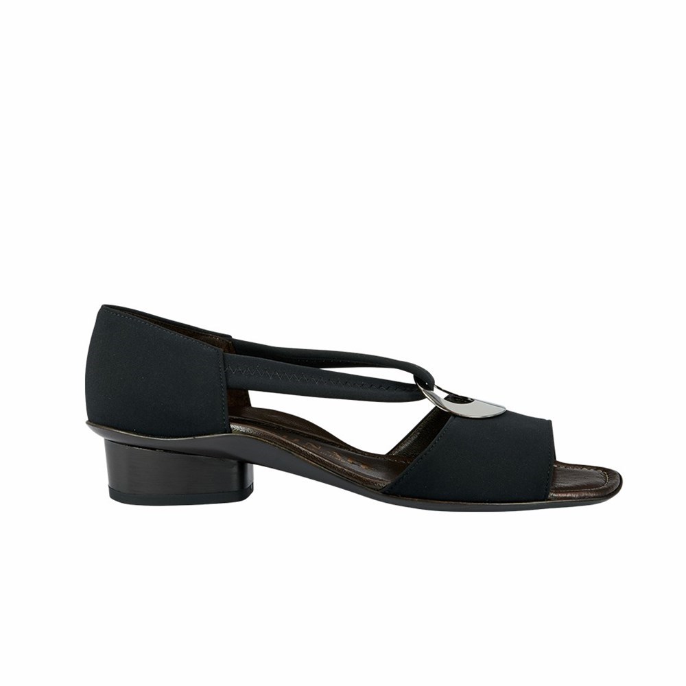 Noir Femme Escarpins Brunate Iconic Sandal With Ring | NAW-15880656