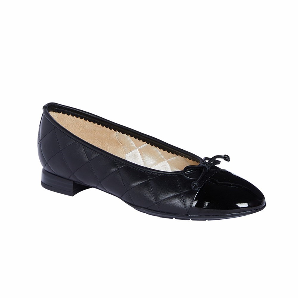 Noir Femme Chaussures Plates Brunate Matelassé Plates Shoes | QNU-28200626