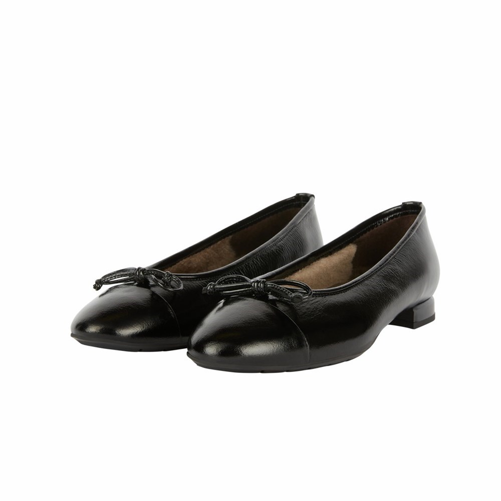 Noir Femme Chaussures Plates Brunate Lambskin Doublée Plates Shoes | PIR-93326770