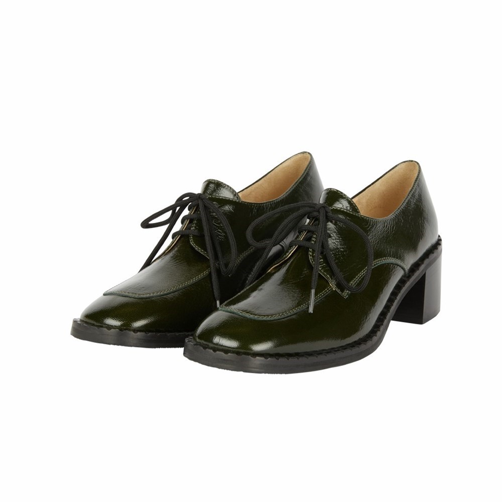 Noir Femme Escarpins Brunate Squared Dentelle Up On A Heel | NPS-19717469