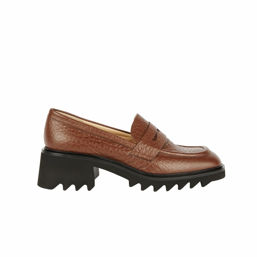 Marron Femme Escarpins Brunate Sport Squared Loafer | MIC-67905152