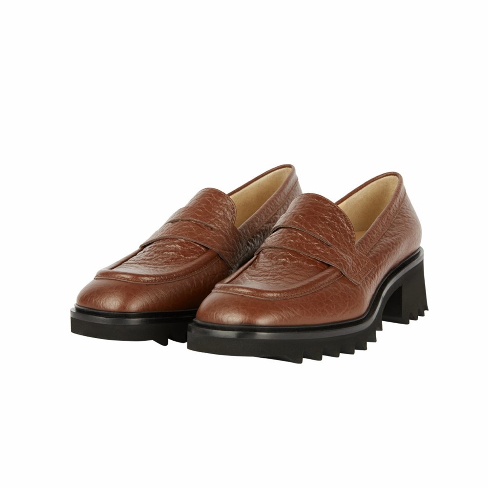 Marron Femme Escarpins Brunate Sport Squared Loafer | MIC-67905152