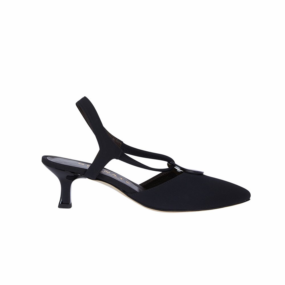 Noir Femme Escarpins Brunate Slingback With Ring | OPA-55907463