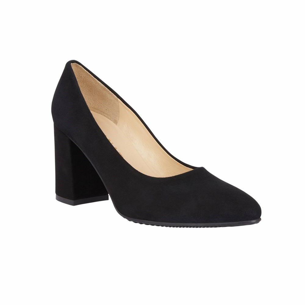 Noir Femme Escarpins Brunate Stacked Heel | OPU-48672167