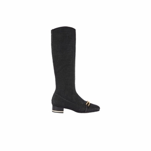 Noir Femme Bottes Hautes Brunate Stretch Materiel | PDI-83427362